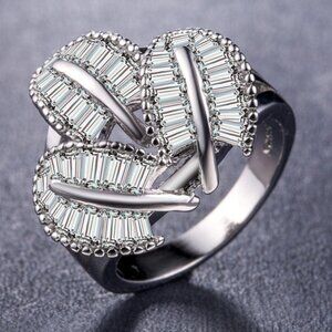 💥New Creative Design 3 Leaf Shaped Luxury Ring, GPMB1498